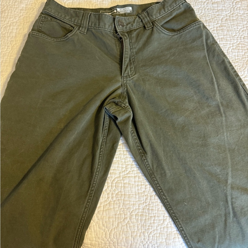 Carhartt Pants, 30x32 Olive Green